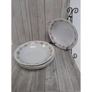 International Brighton Claridge 8302 Porcelain Set of 4 Cereal Soup Bowls